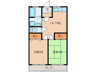 米津駅 徒歩50分 2階の物件間取画像